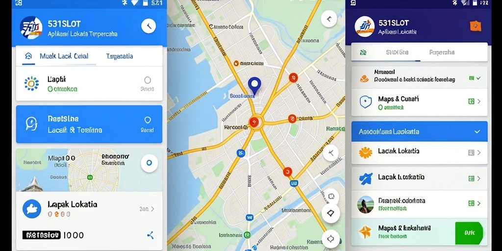 Antarmuka intuitif aplikasi Lacak Lokasi 531SLOT