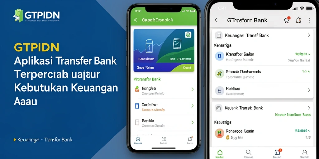 Tampilan antarmuka GTPIDN yang bersih dan intuitif untuk transfer bank.