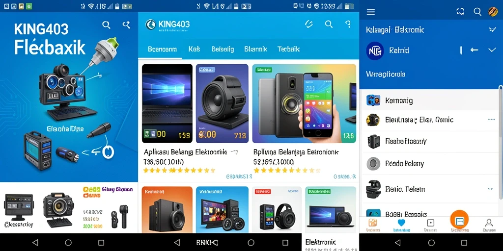 Tampilan antarmuka aplikasi KING403 yang menarik dan mudah digunakan.