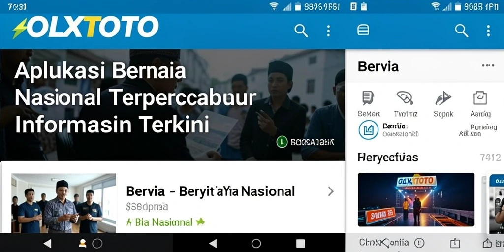 Tampilan antarmuka aplikasi OLXTOTO yang menarik dan informatif.
