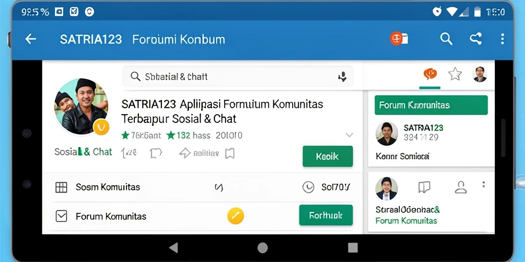 Tampilan antarmuka SATRIA123 yang menarik dan fungsional untuk diskusi komunitas.