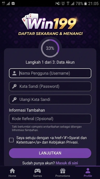 Cara Mudah Buat Akun Baru Win199